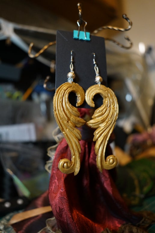 Flourish Earrings in Gold