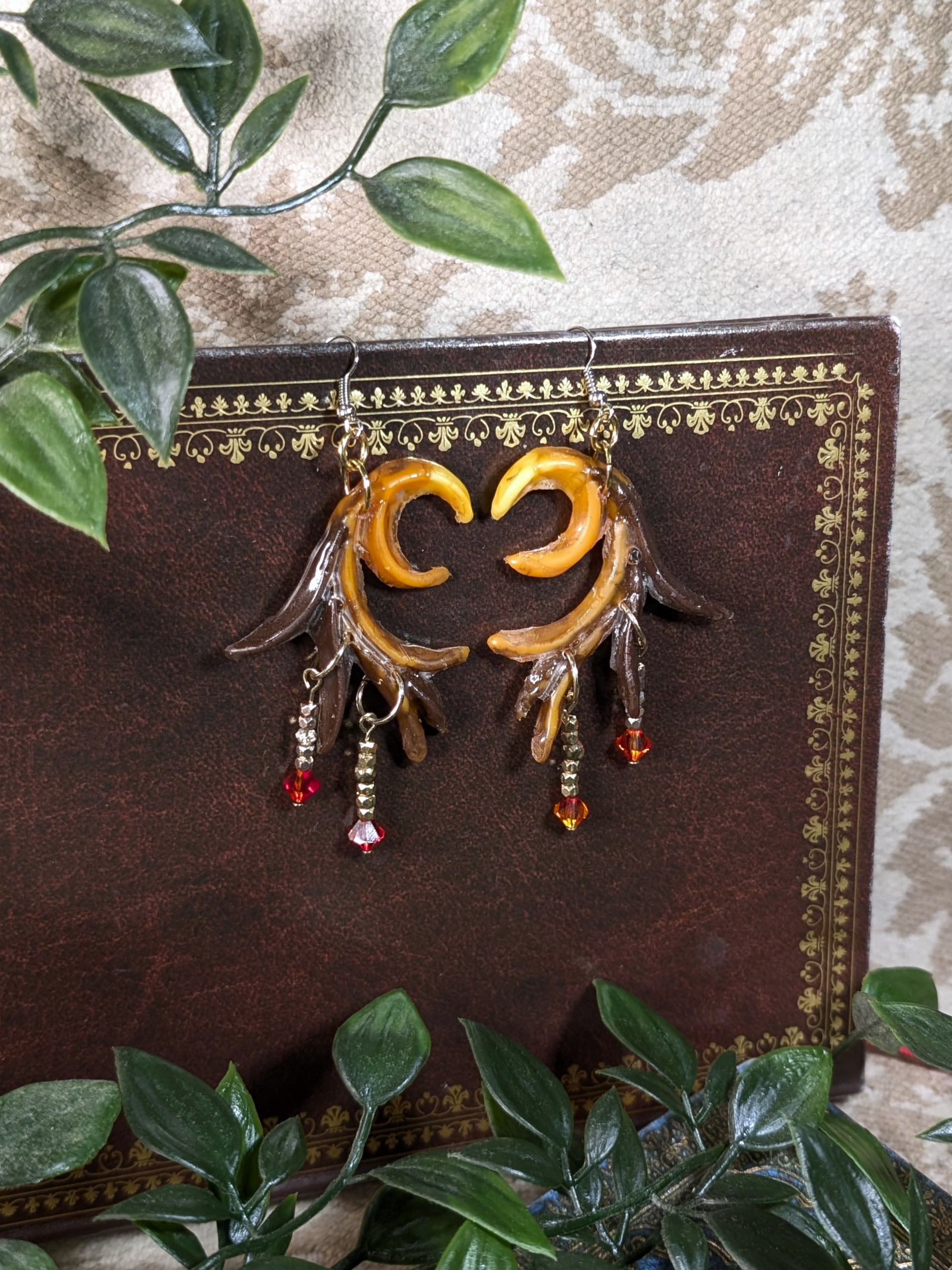 Flare Earrings in Firebird