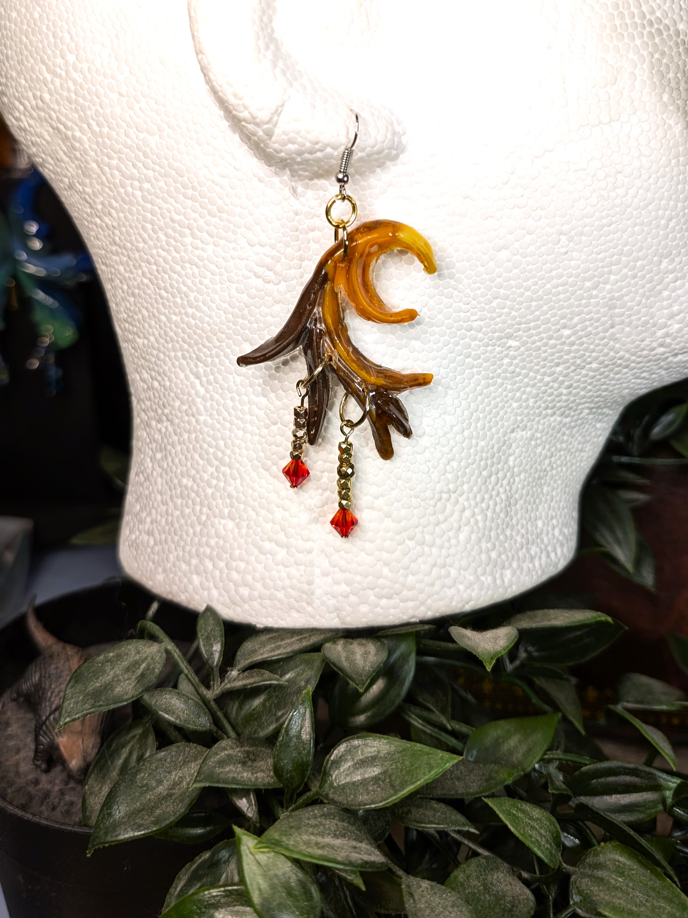 Flare Earrings in Firebird - Image 2