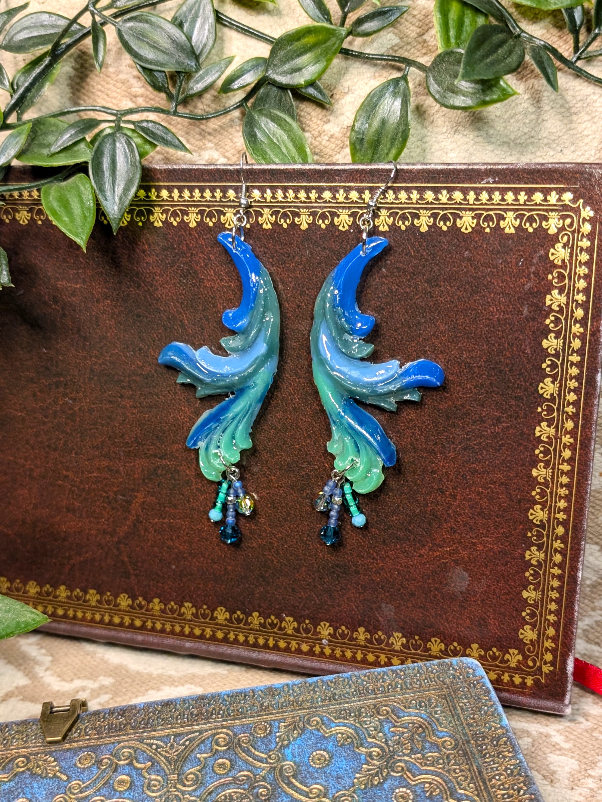 Rococo Earrings in Seafoam