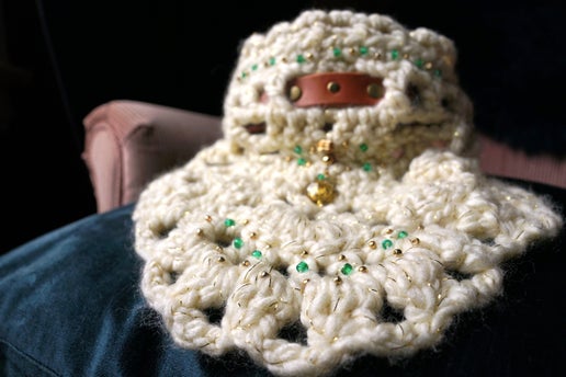 Arcadian Crochet and Leather Scarflet