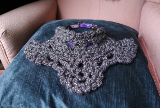 Regal Crochet and Leather Scarflet - Image 6