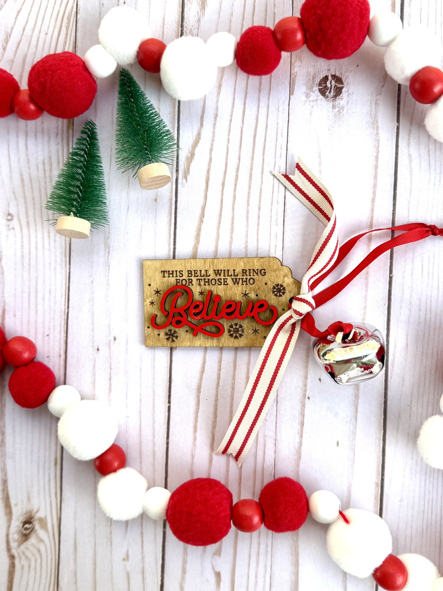 Believe Bell Ornament | Holiday Keepsake | Polar Express Inspired Ornament | Believe Bell