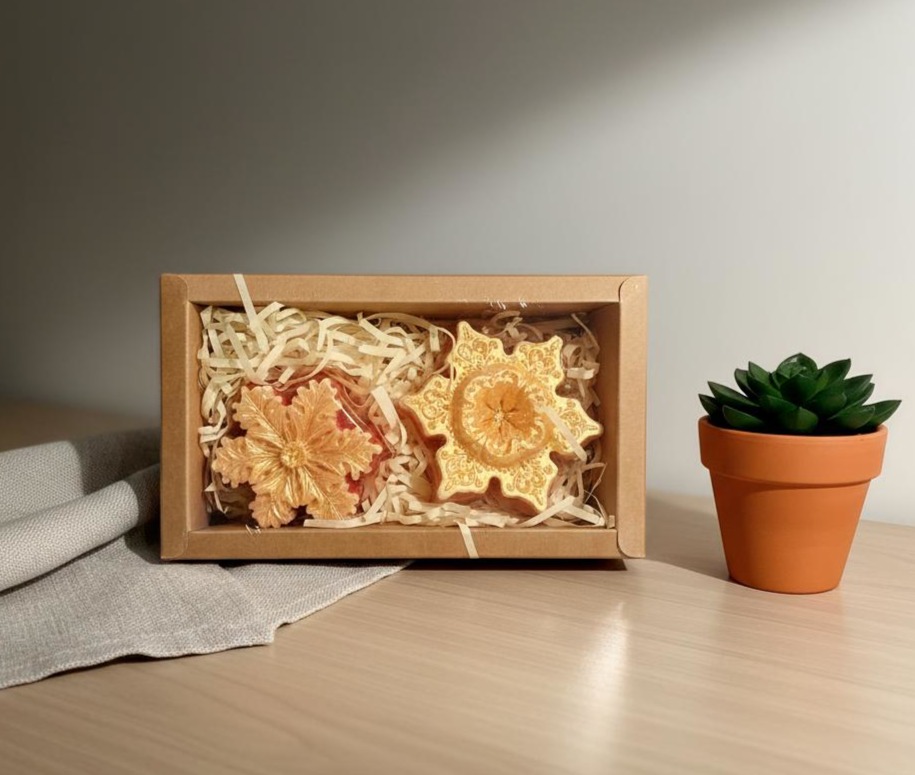 A Gift for Her. . . Winter Frost Snowflake Soaps - Four Fresh Scent Options! - Image 3