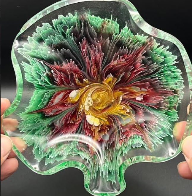 6” Resin Flower Bowl - Image 4