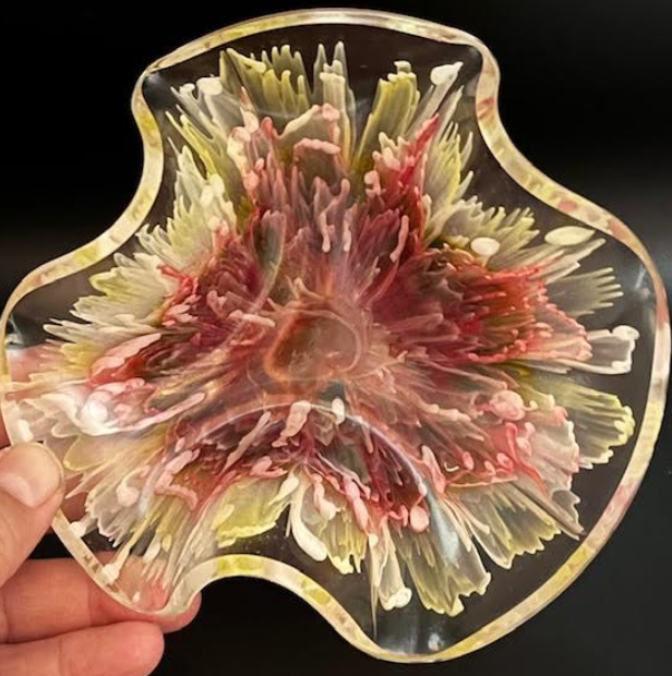 6” Resin Flower Bowl - Image 3