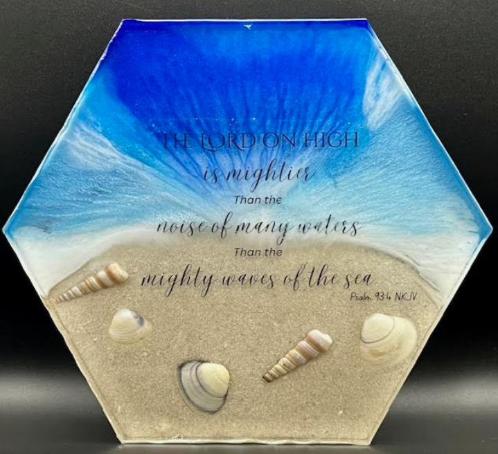 Scripture Hexagon Plaques