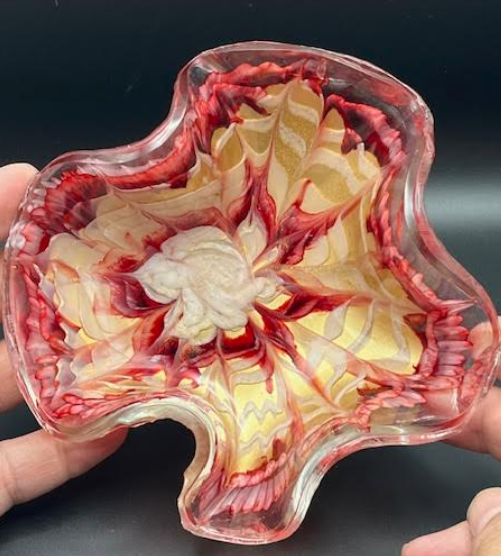 6” Resin Flower Bowl