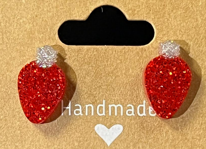 Christmas Light Earrings