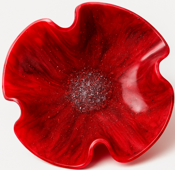 6” Resin Flower Bowl - Image 6