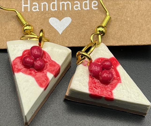 Cheesecake Slice Earrings