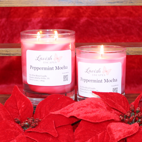 Peppermint Mocha Swirled Candle