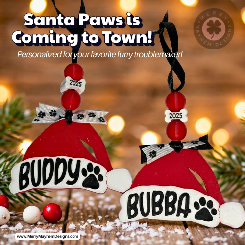 Bad to the Bone (But Adorable)” – Custom Pet Ornament