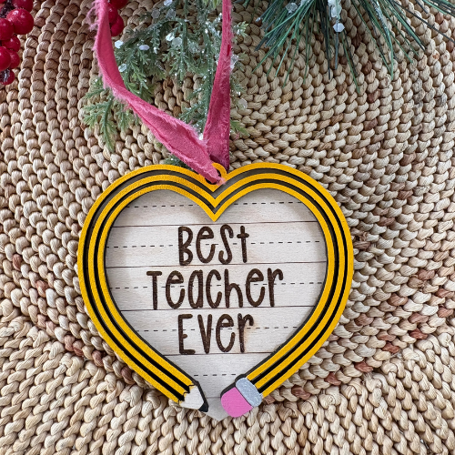 Best Teacher Ever Ornament