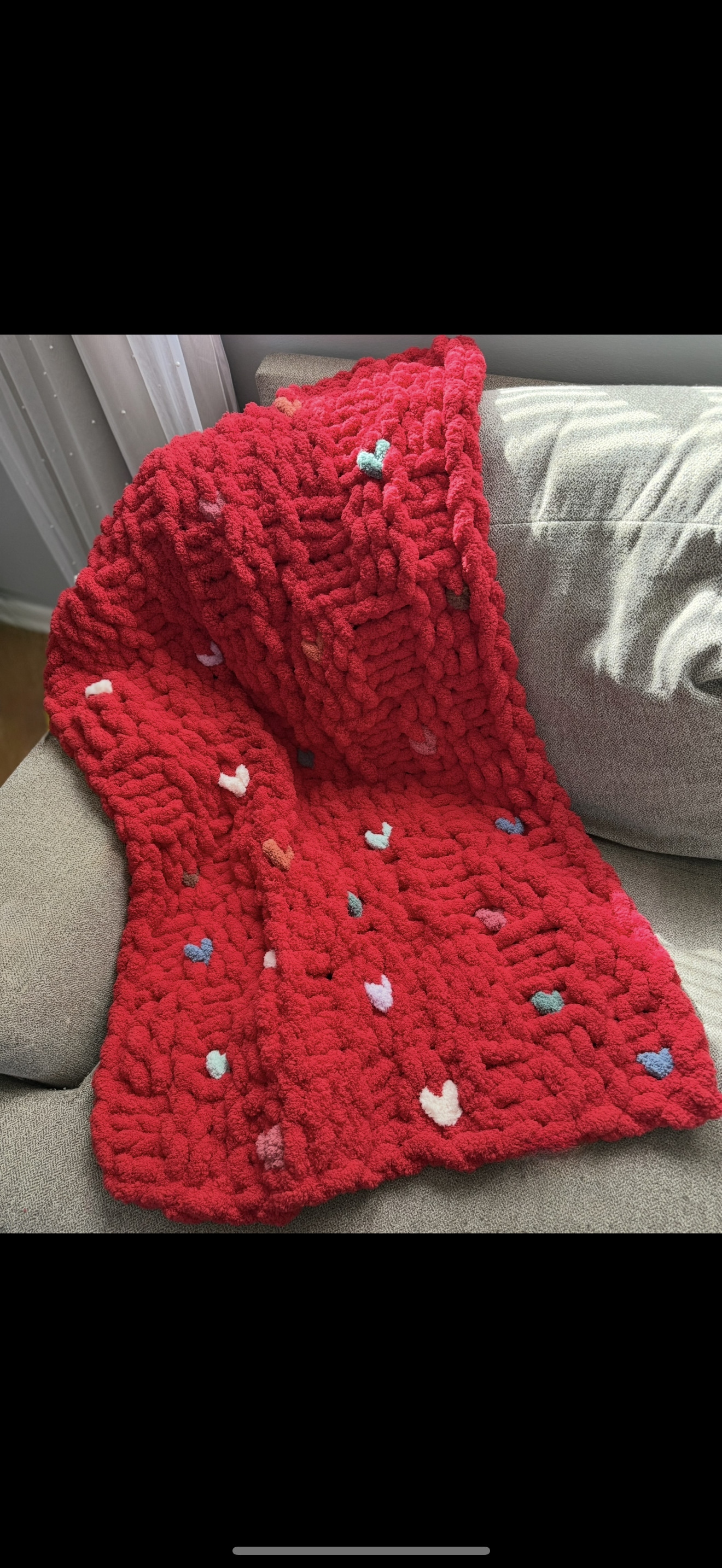 Chunky Knit Baby Blanket - 24"
