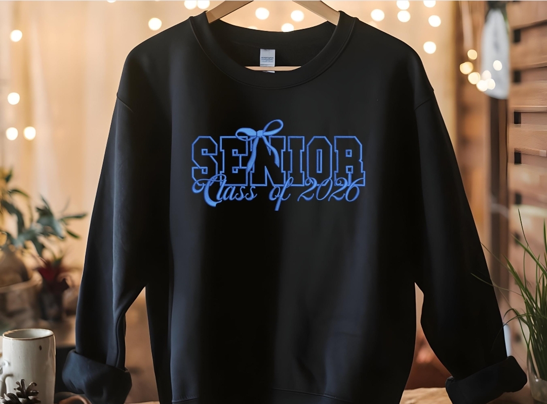 Senior 2026 Custom Embroidered Sweatshirt