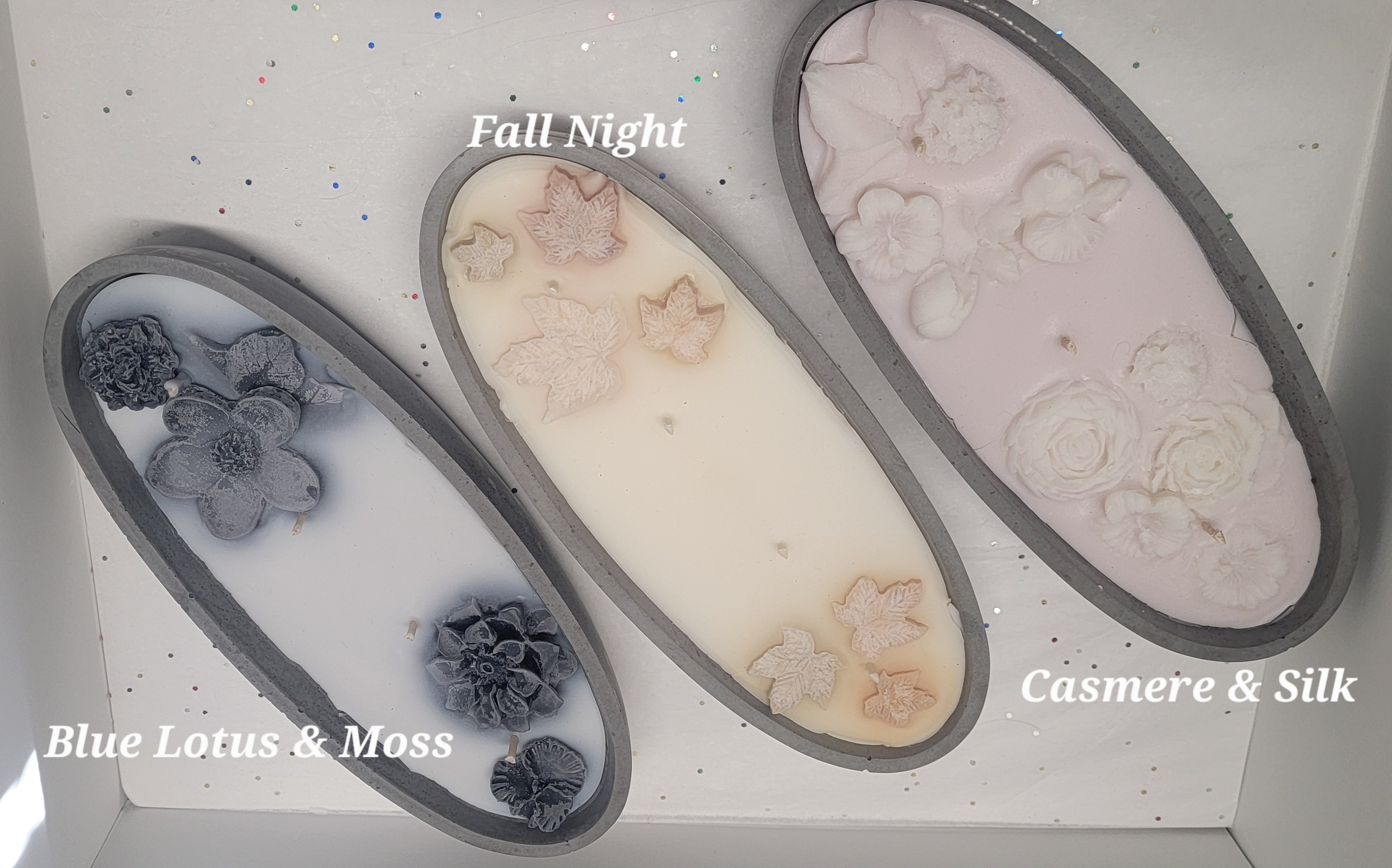 Large Cement Vessel Scented Soy Candles - Image 2