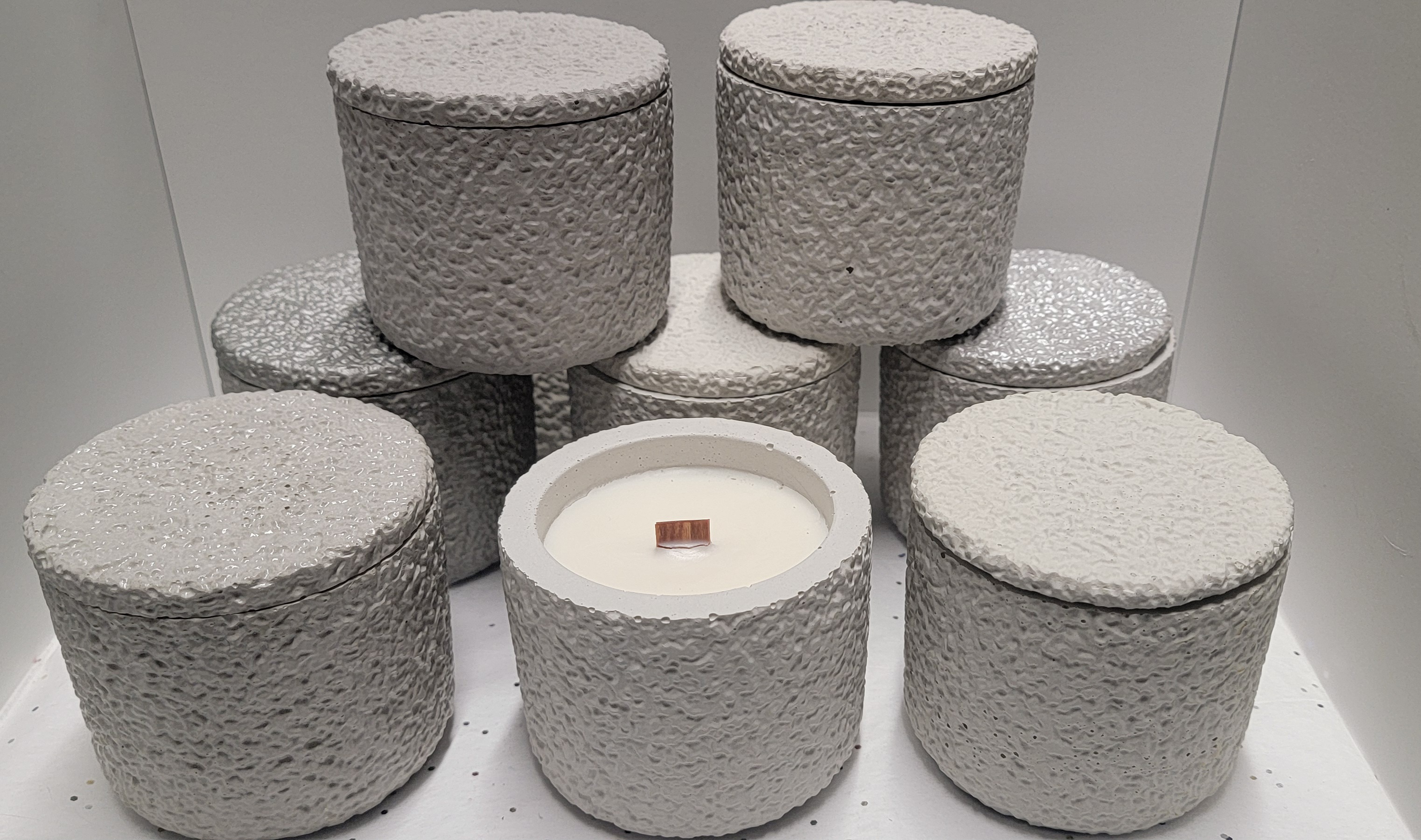 Cement Vessel Scented Soy Candles