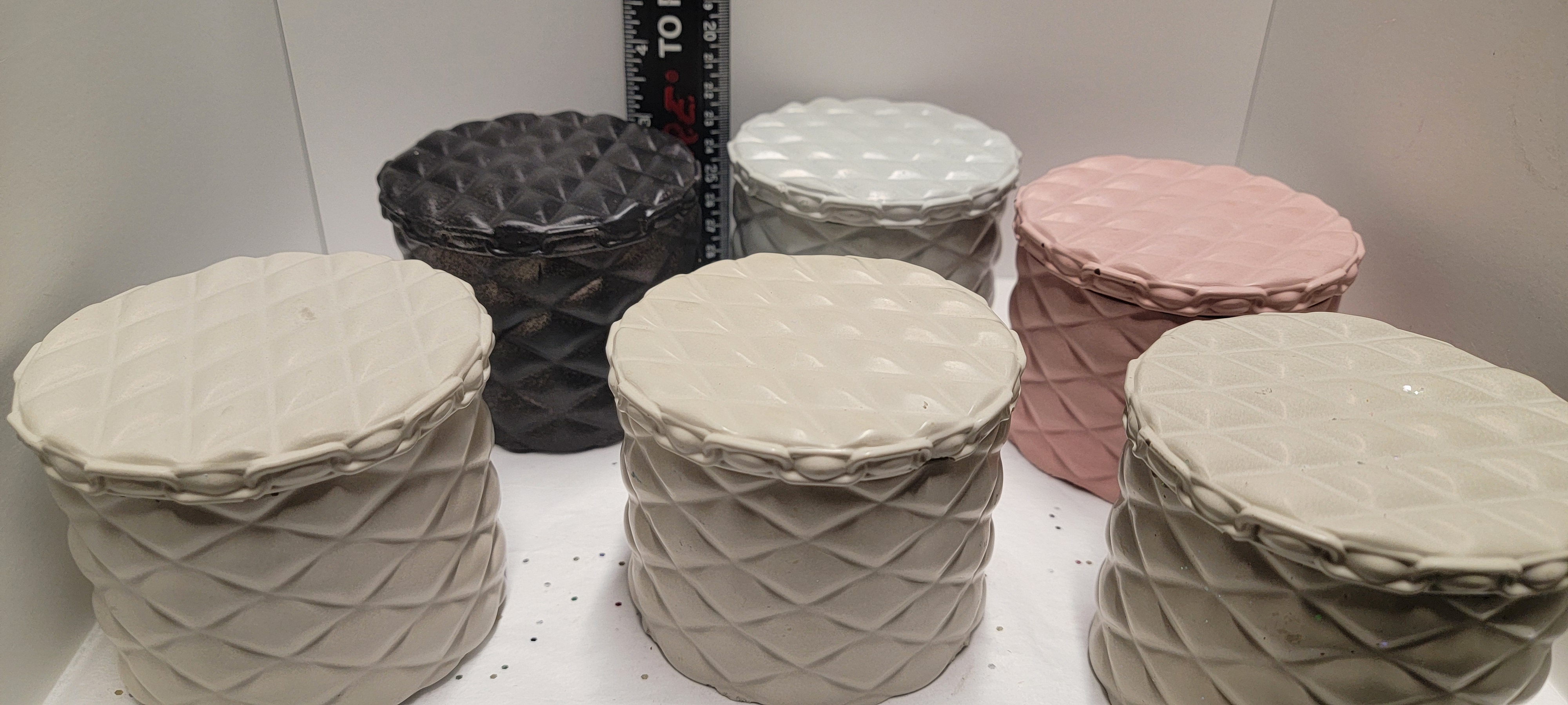 Cement Vessel Scented Soy Candles - Image 2