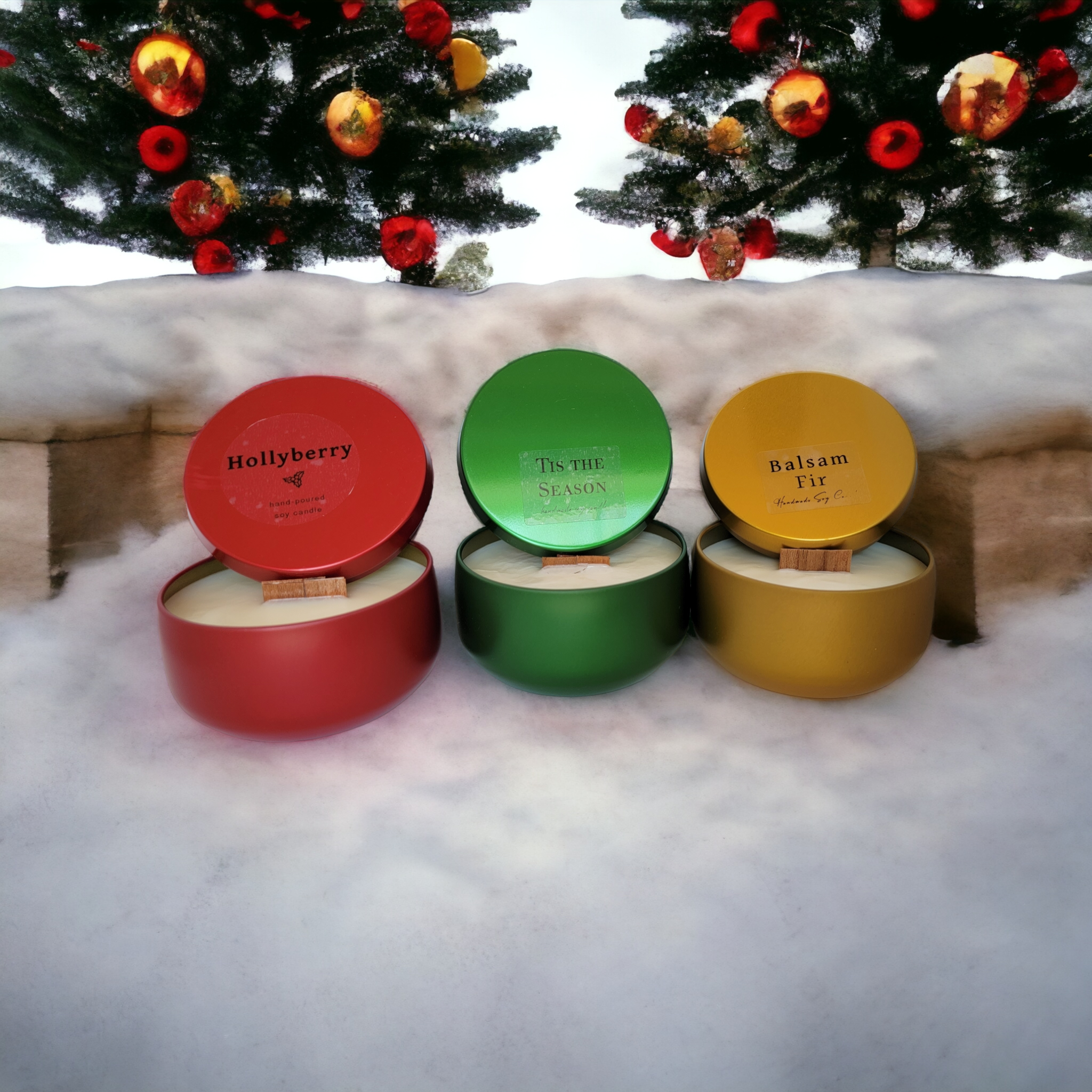 Holiday Candles (Set of 3)