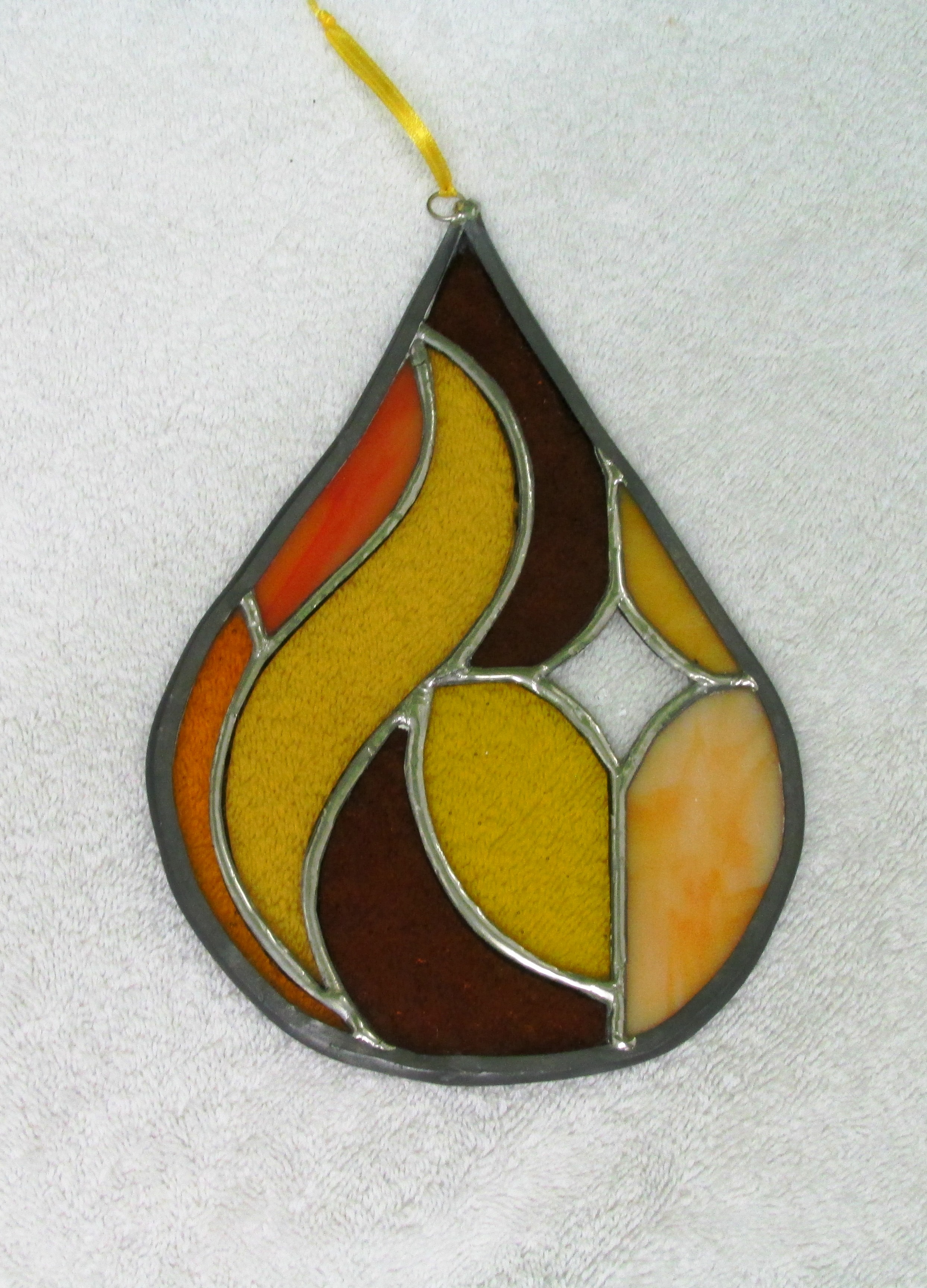 Abstract Teardrop Ornament
