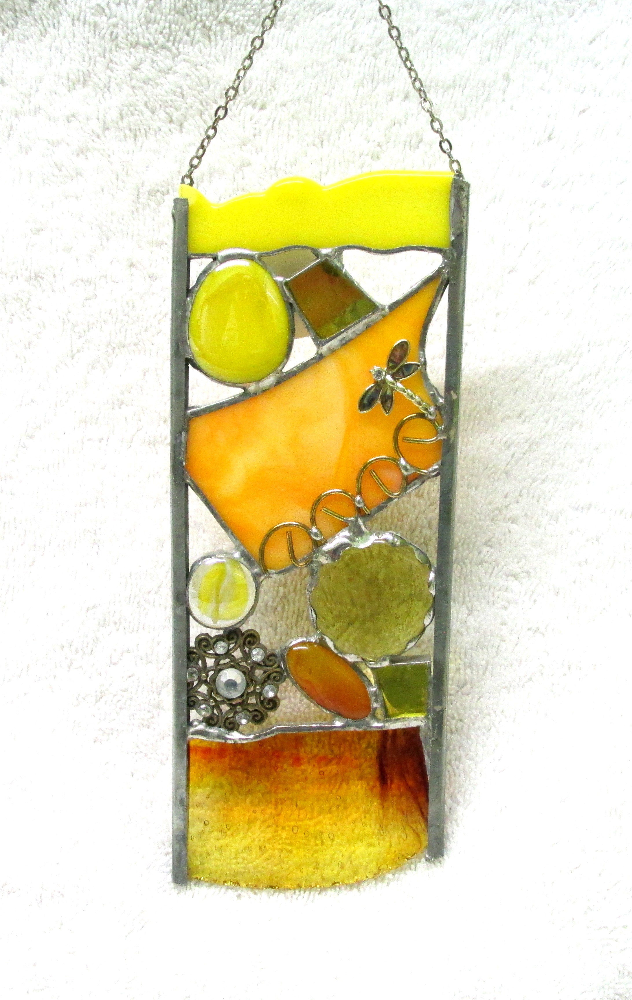 Abstract Stained Glass Window Hanging - Options Available