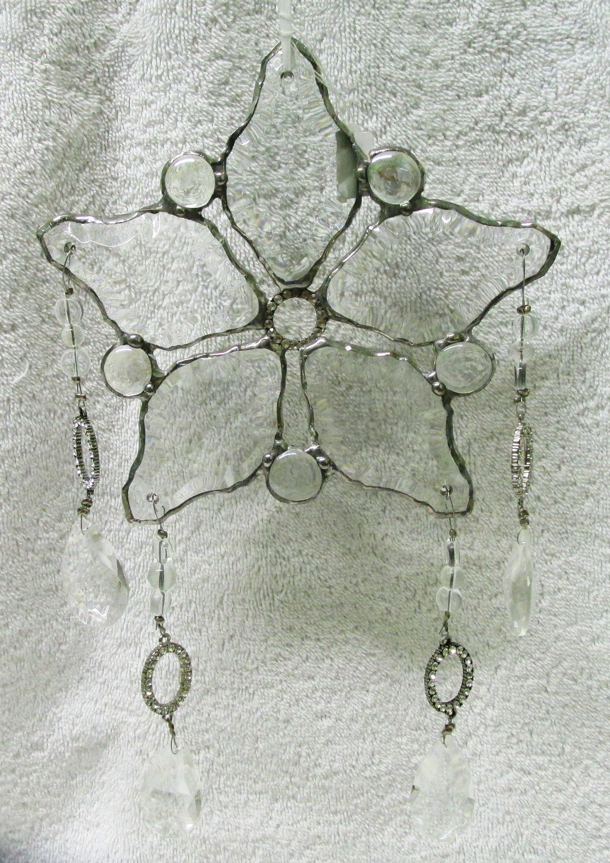 Sparkling Crystal Snowflake A - 7 Inches