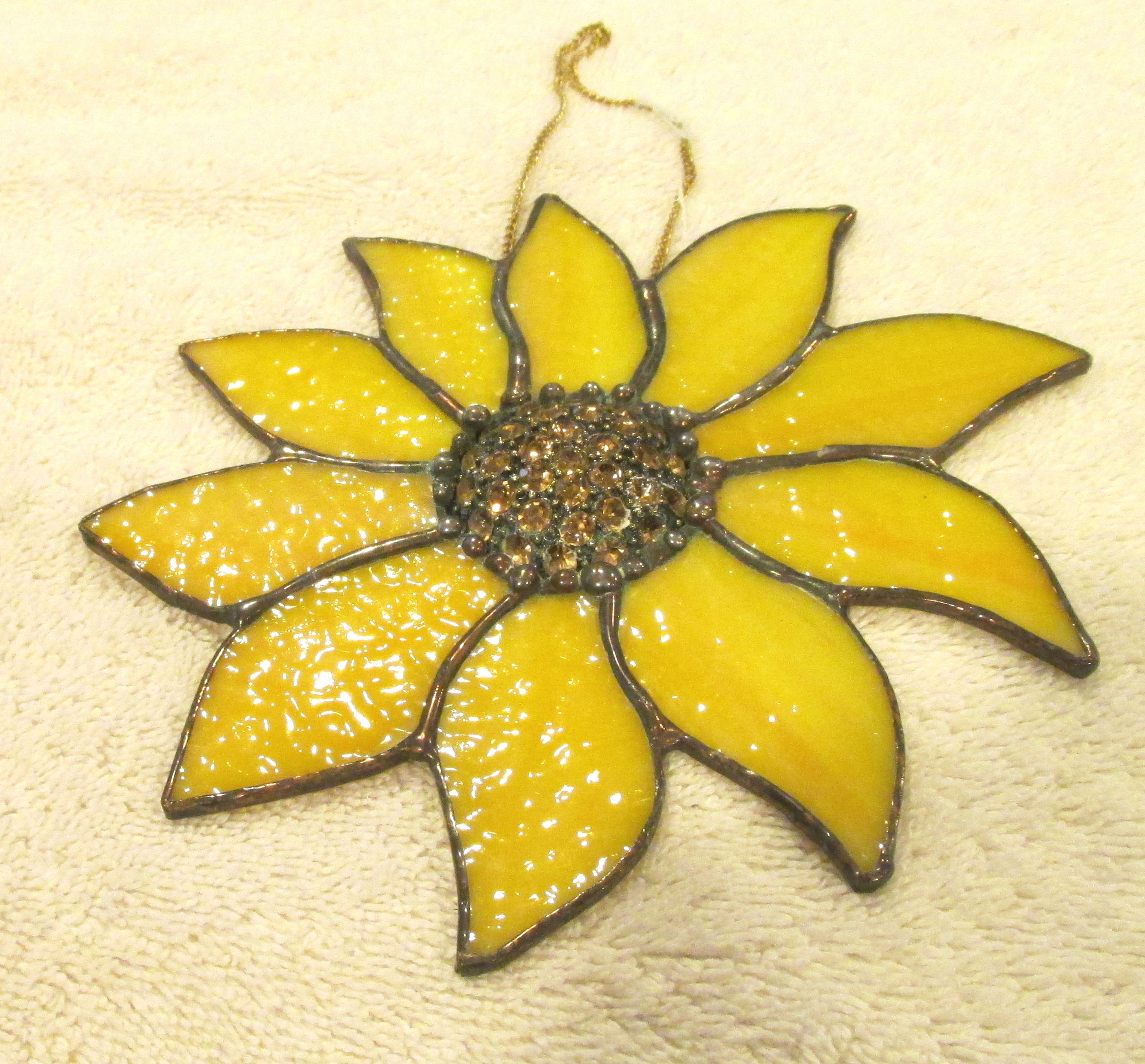 Stained Glass Sunflower Hanging - Multiple Options Available - Image 2