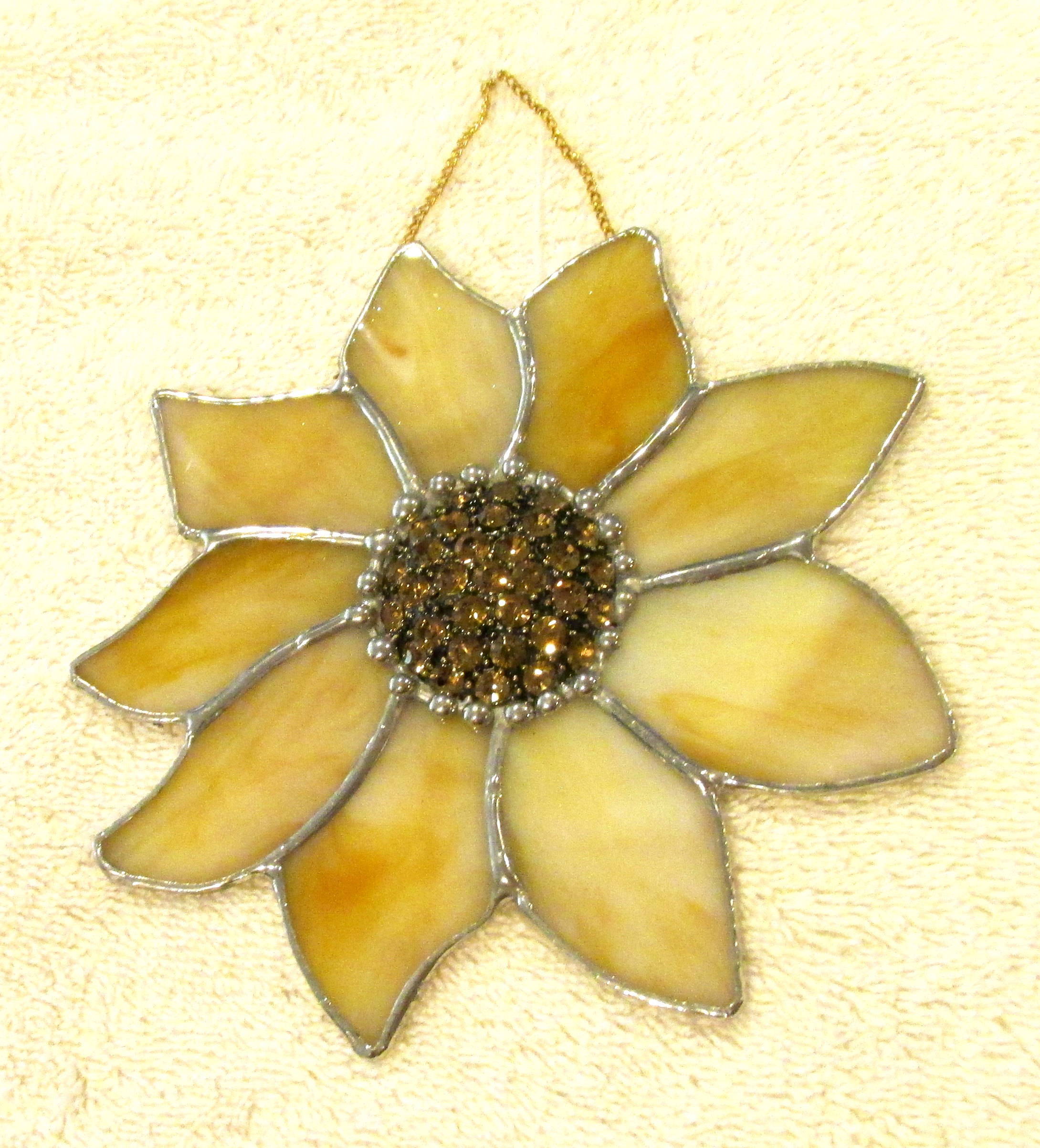 Stained Glass Sunflower Hanging - Multiple Options Available - Image 3