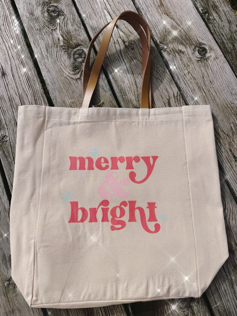 Merry & Bright Canvas Bag