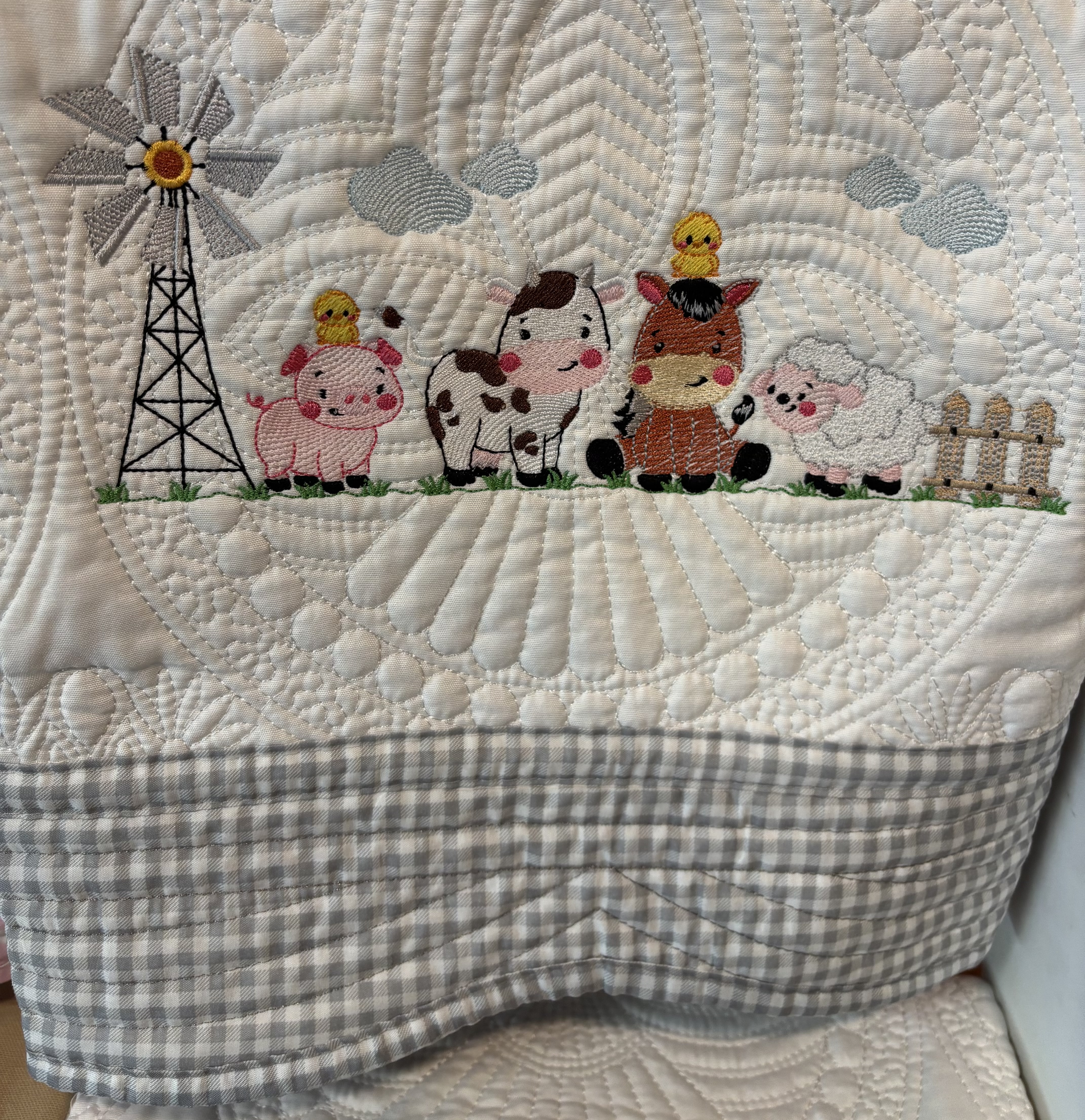 Farm Animals Baby Quilt