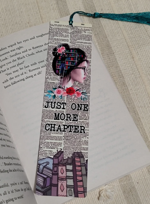Just one More Chapter Metal Bookmark
