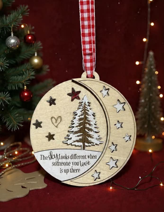 Christmas Memorial Ornament - "The Sky Looks Different”
