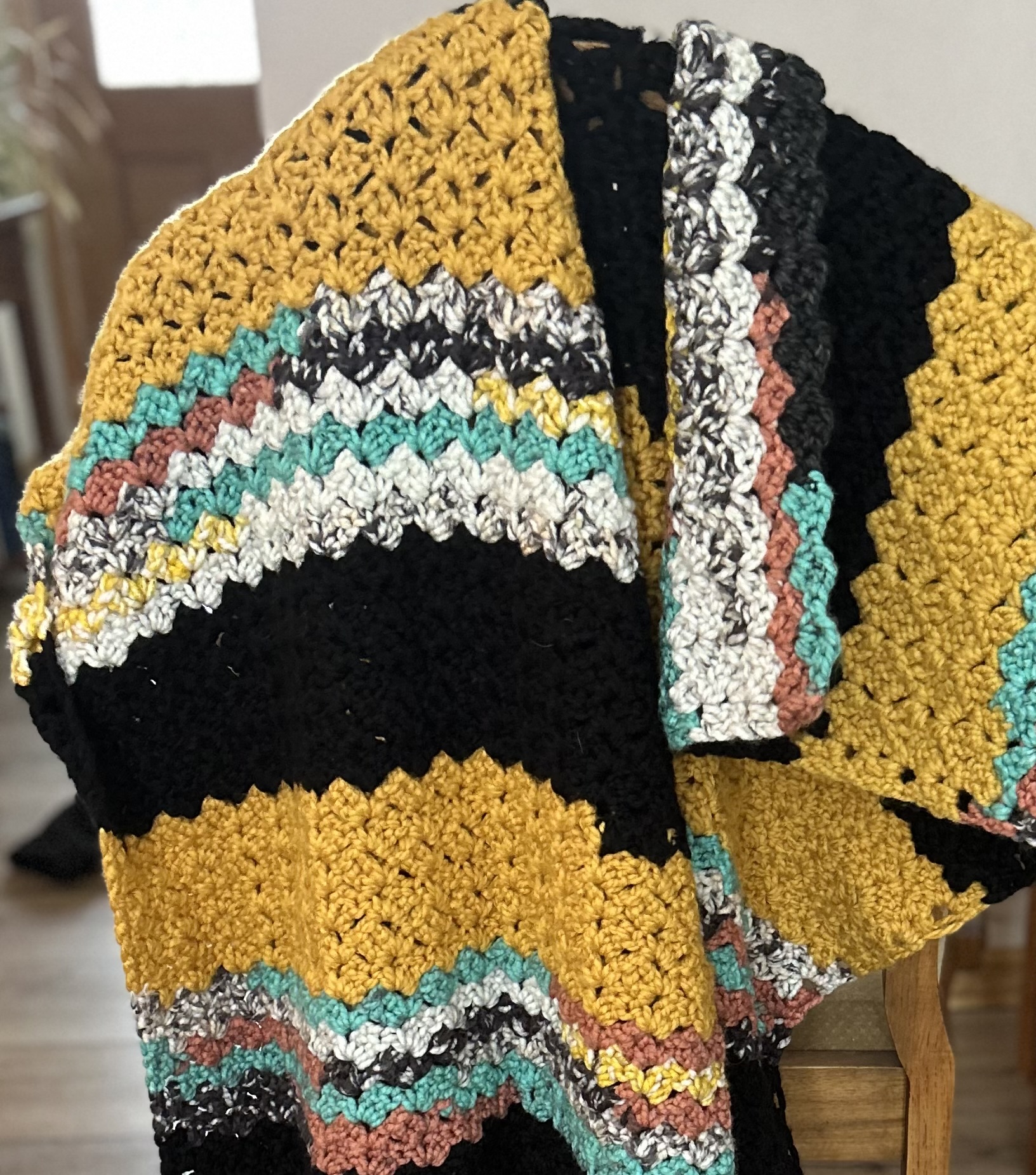 Half Body Size Afghan