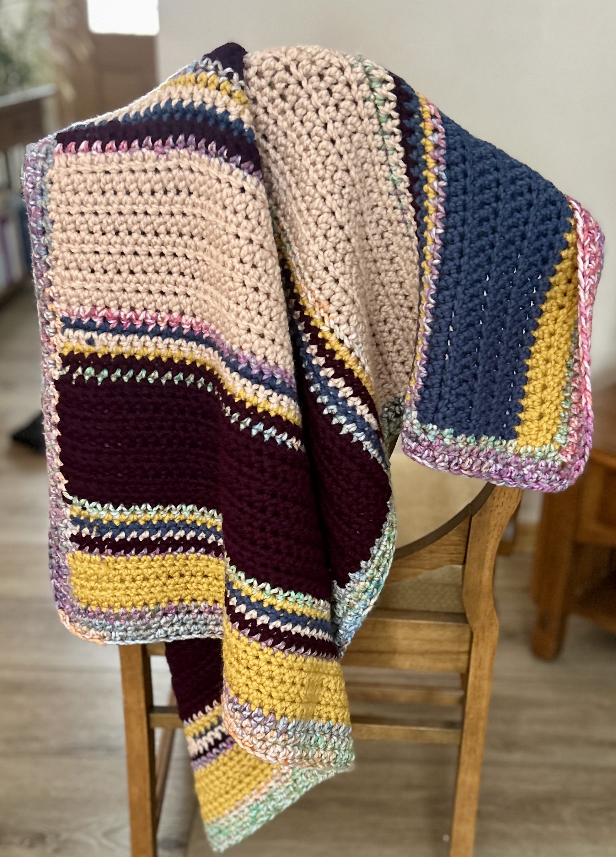 Half Body Size Afghan