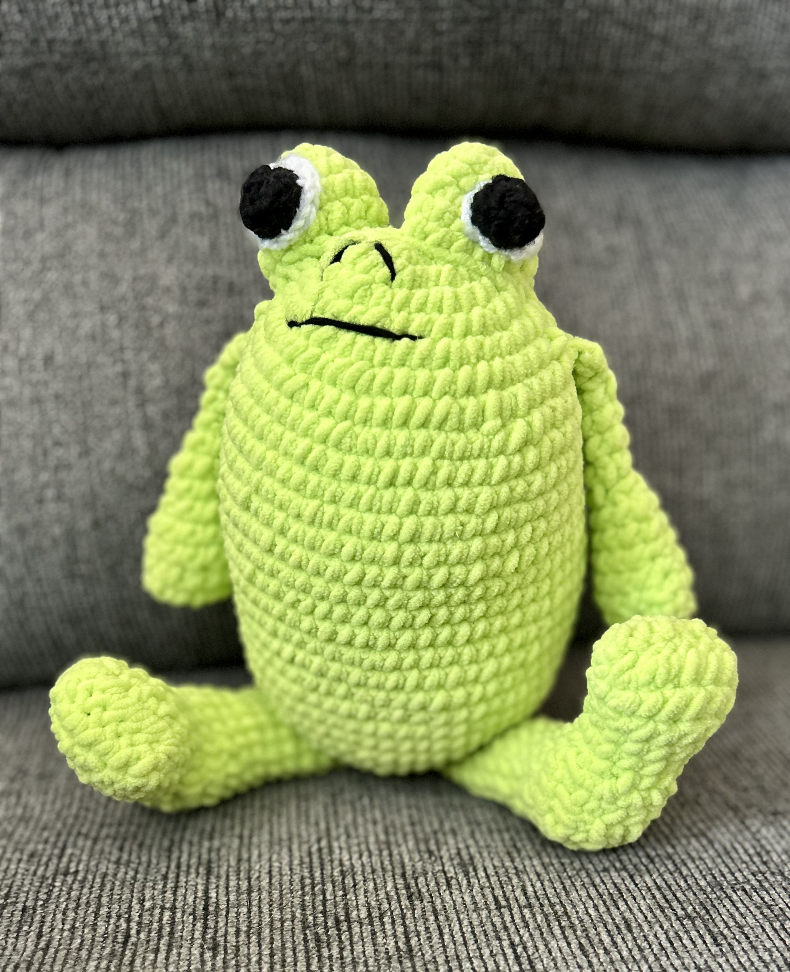 Handcrafted Bullfrog - crochet