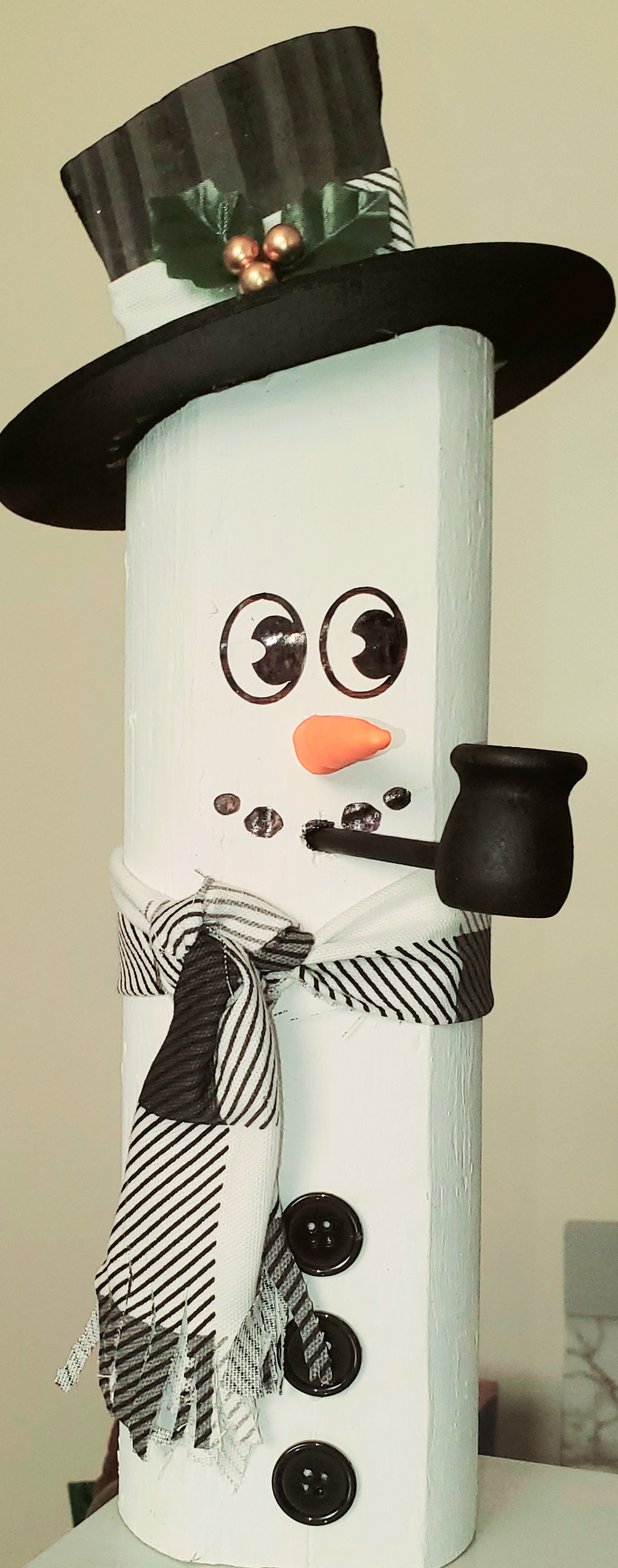 Snowman Log - Variations Available