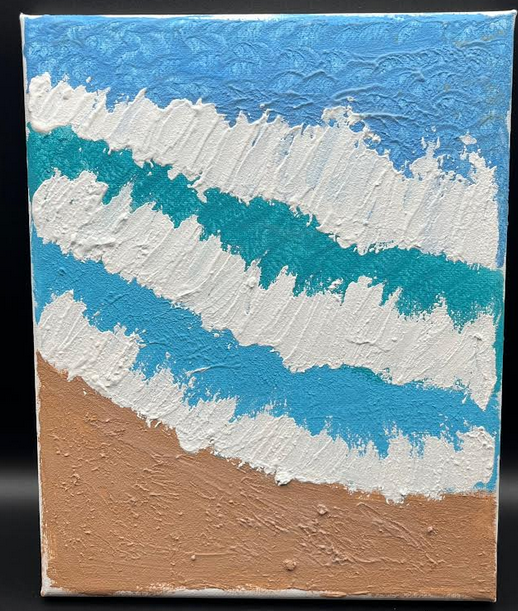 Textured Beach Canvas