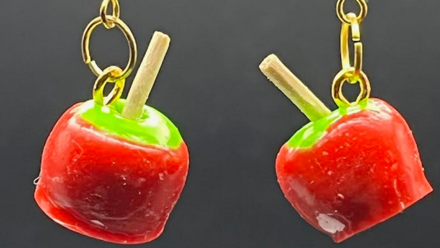 Candy Apple Earrings