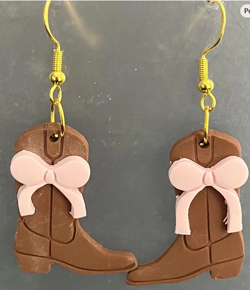 Cowgirl Boot Earrings