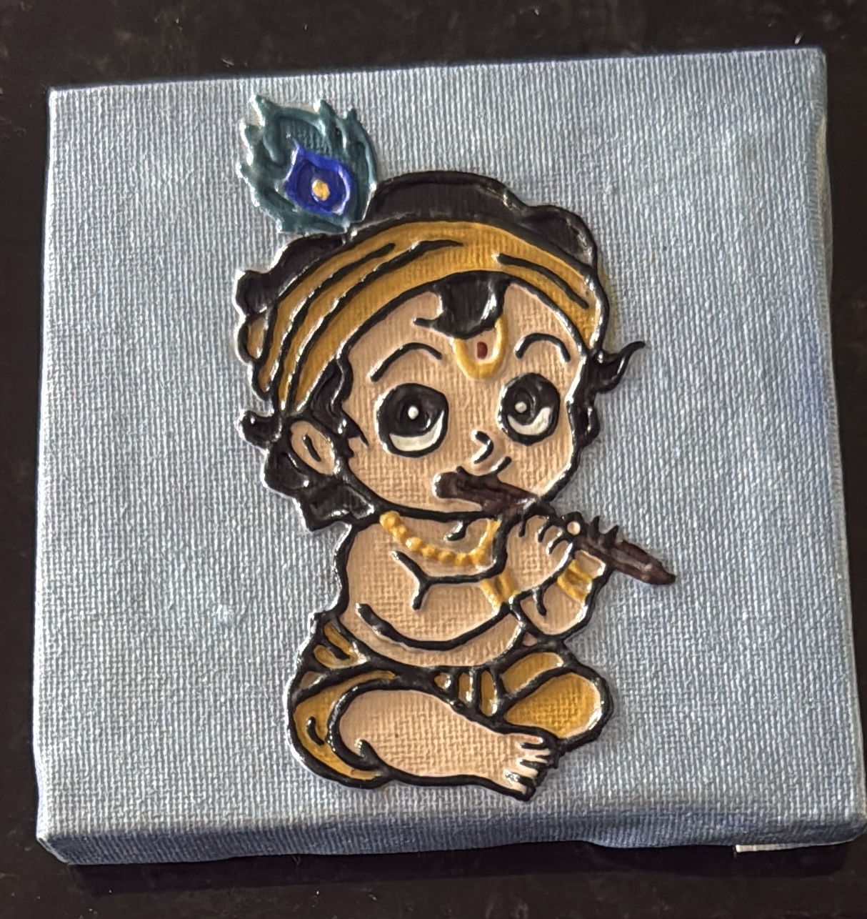 Playful Baby Demi God Mini Canvas