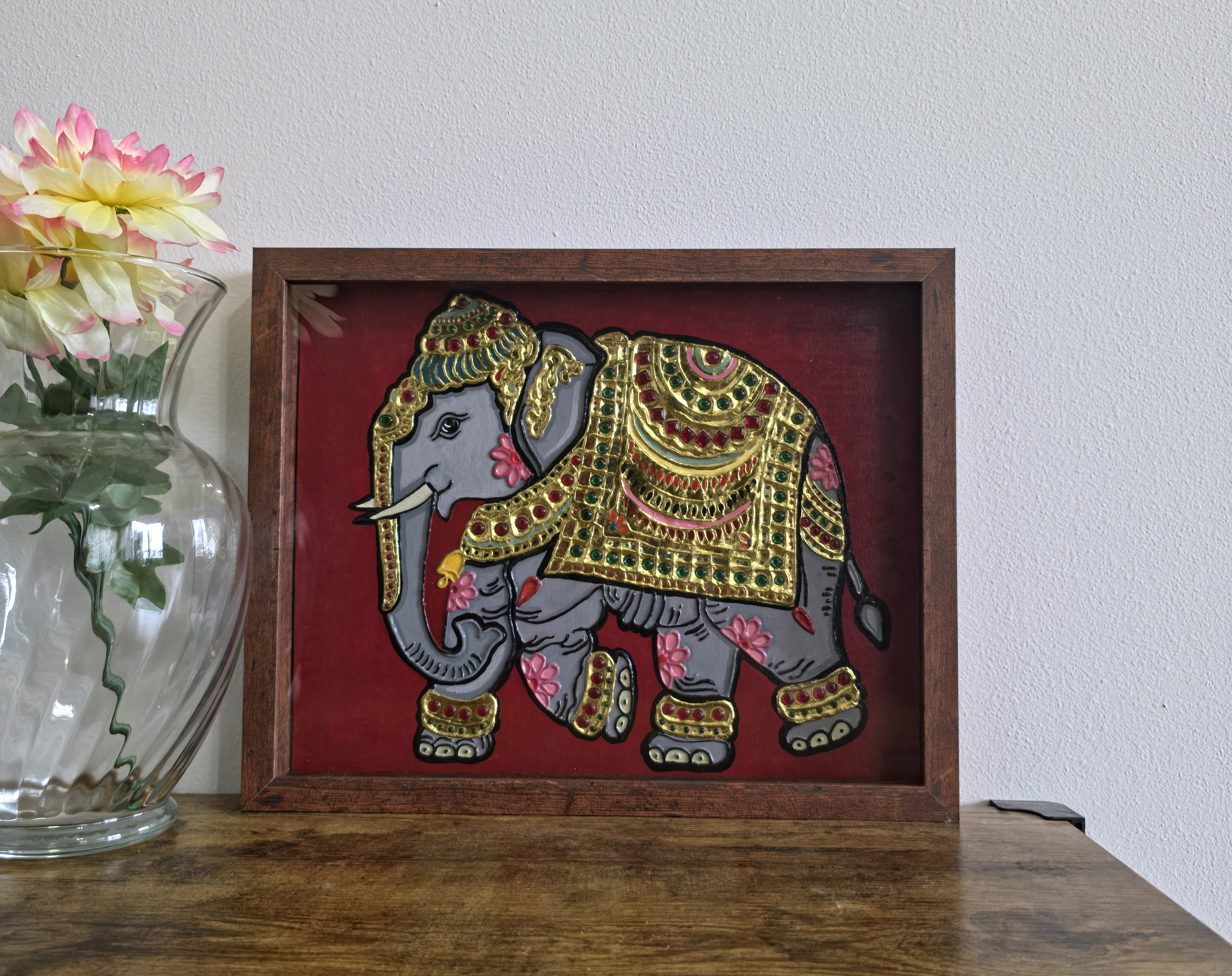 Elephant Tanjore Painting