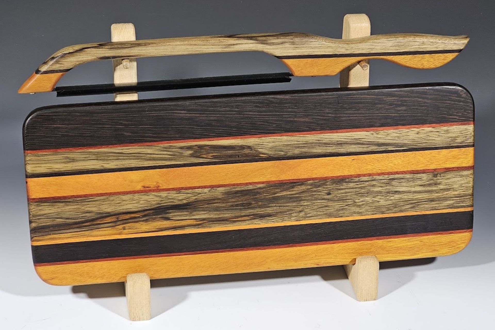 Black Limba and Osage Orange Bread Board Set