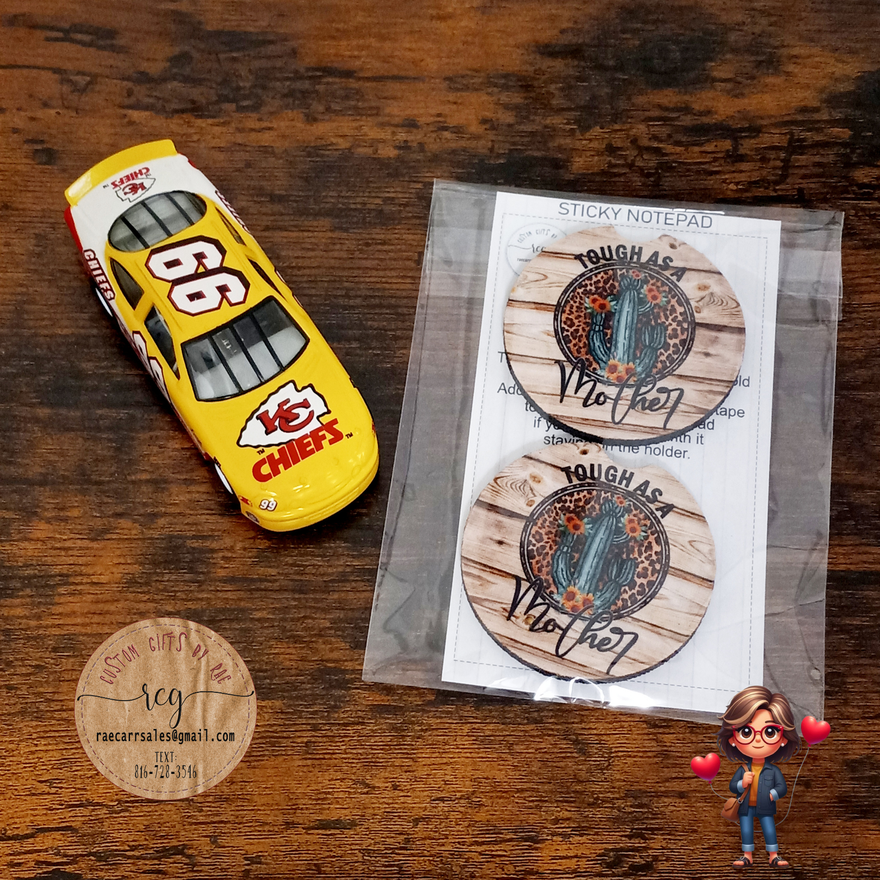 Custom Printed Car Coasters