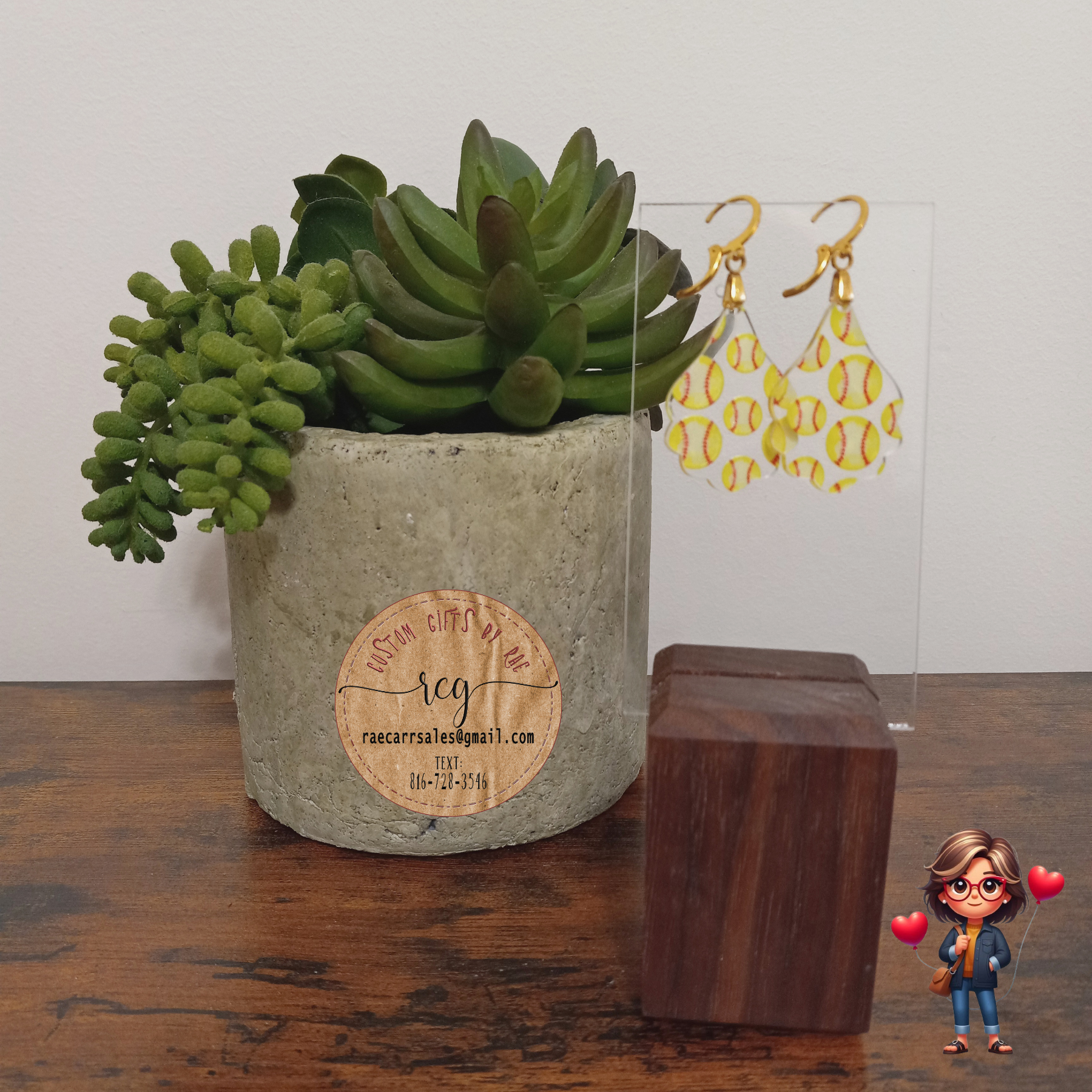 Acrylic Earrings - Ready to Ship